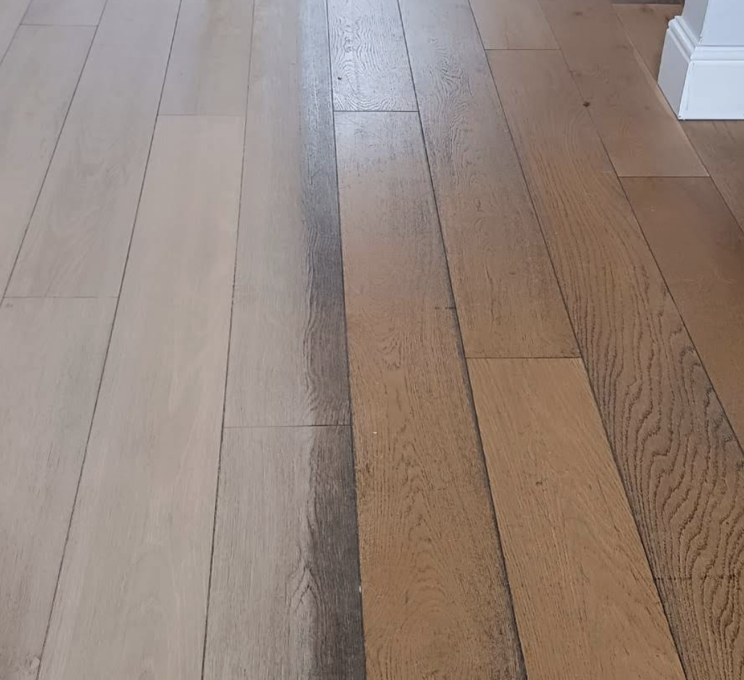 Oak floor close-up detail